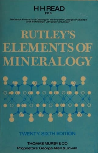 Rutley’s Elements of Mineralogy