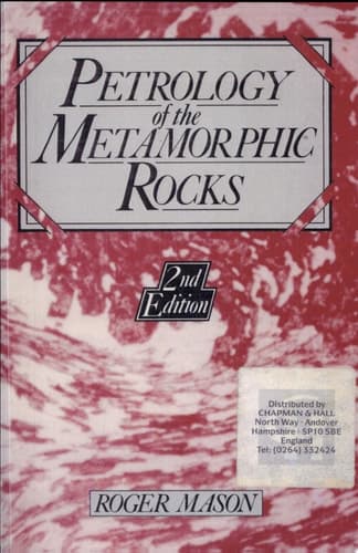 Petrology of the Metamorphic Rocks
