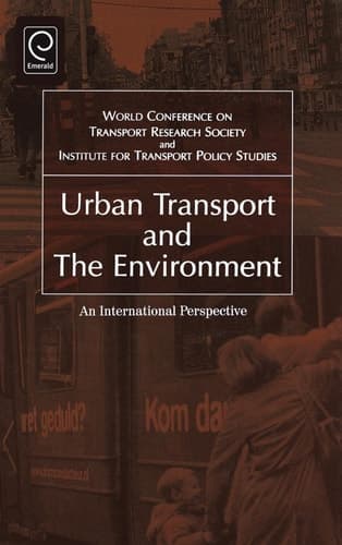 Urban Transport and the Environment An International Perspective