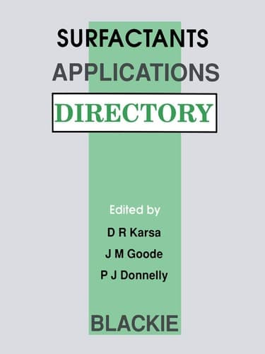 Surfactants Applications Directory
