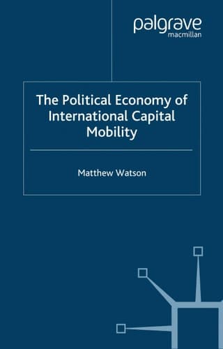 The Political Economy of International Capital Mobility (International Political Economy Series)