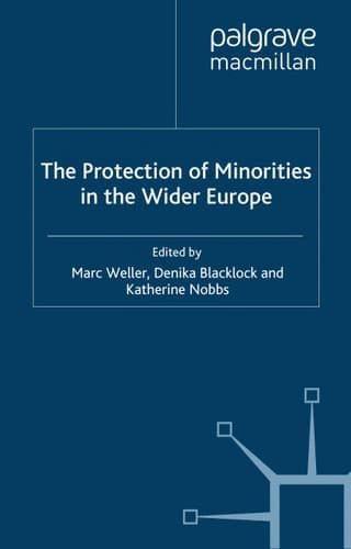 The Protection of Minorities in the Wider Europe (Palgrave Studies in European Union Politics)