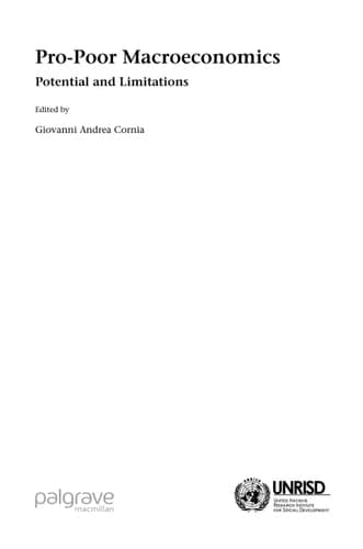 Pro-Poor Macroeconomics: Potential and Limitations (Social Policy in a Development Context)