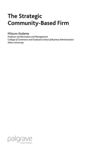 The Strategic Community-Based Firm