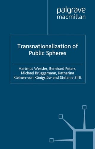 Transnationalization of Public Spheres (Transformations of the State)