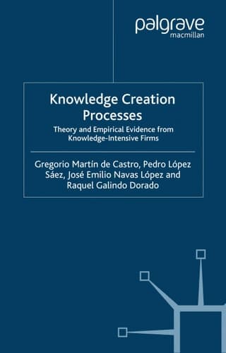 Knowledge Creation Processes Theory and Empirical Evidence from Knowledge Intensive Firms