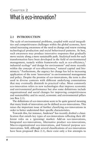 Eco-Innovation When Sustainability and Competitiveness Shake Hands