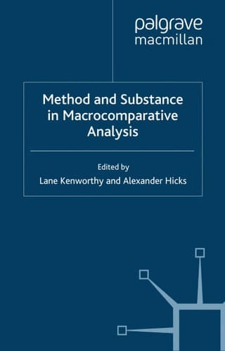 Method and Substance in Macrocomparative Analysis (ECPR Research Methods)