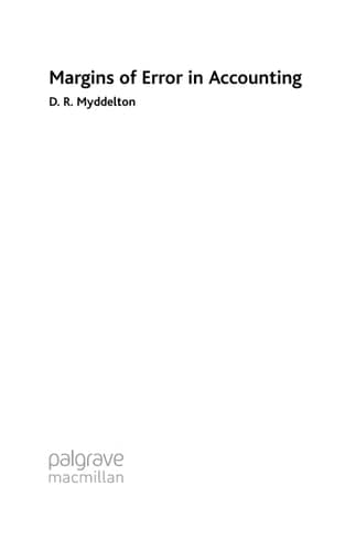 Margins of Error in Accounting