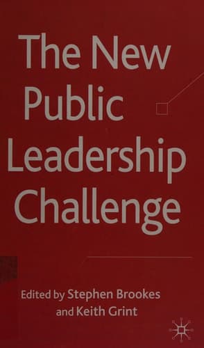 The New Public Leadership Challenge