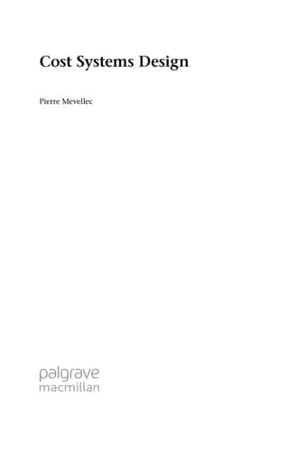 Cost Systems Design