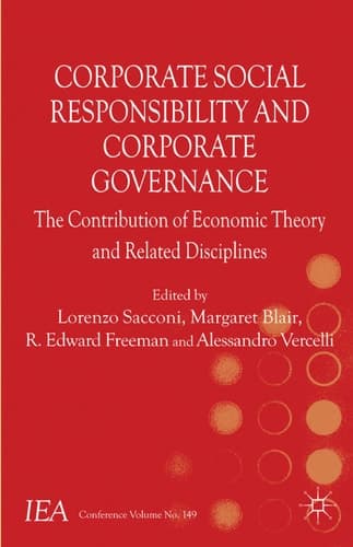 Corporate Social Responsibility and Corporate Governance The Contribution of Economic Theory and Related Disciplines
