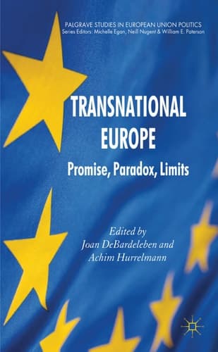 Transnational Europe Promise, Paradox, Limits
