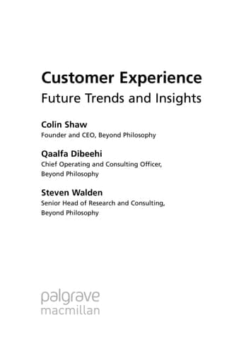 Customer Experience Future Trends and Insights