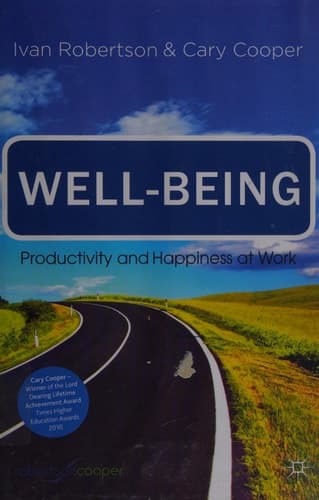 Well-being Productivity and Happiness at Work