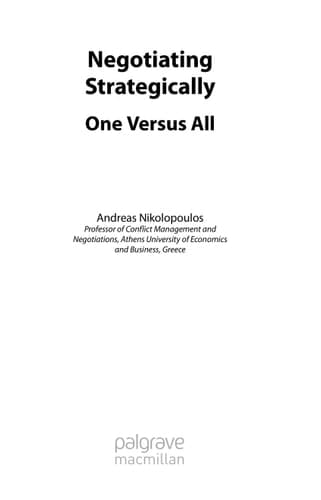 Negotiating Strategically One Versus All