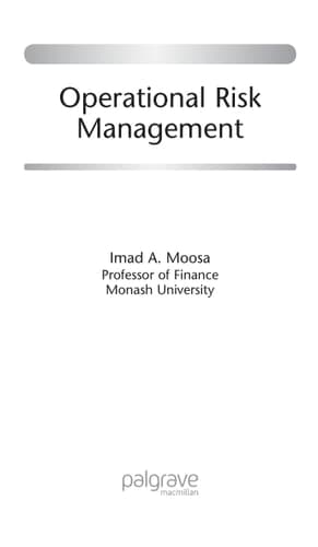Operational Risk Management