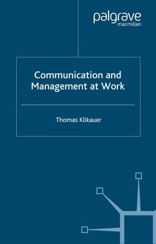 Communication and Management at Work