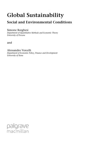 Global Sustainability: Social and Environmental Conditions
