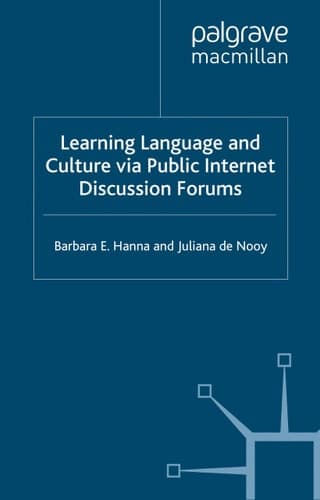 Learning Language and Culture Via Public Internet Discussion Forums
