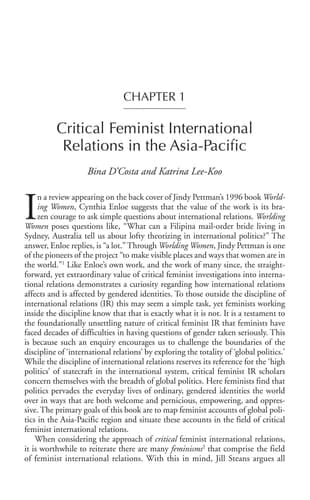 Gender and Global Politics in the Asia-Pacific