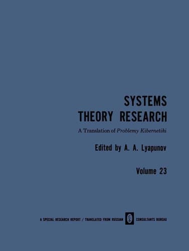 Systems Theory Research Problemy Kibernetiki