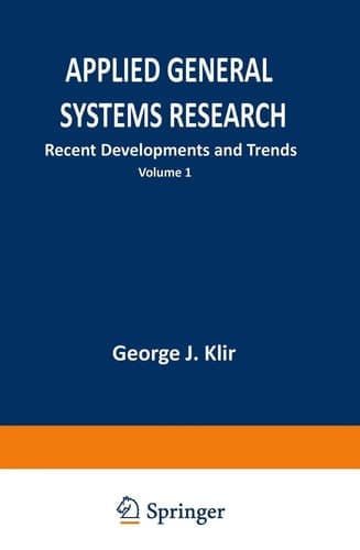 Applied General Systems Research: Recent Developments and Trends (Nato Conference Series)