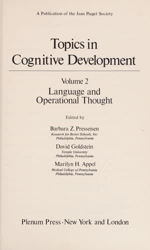 Language and Operational Thought