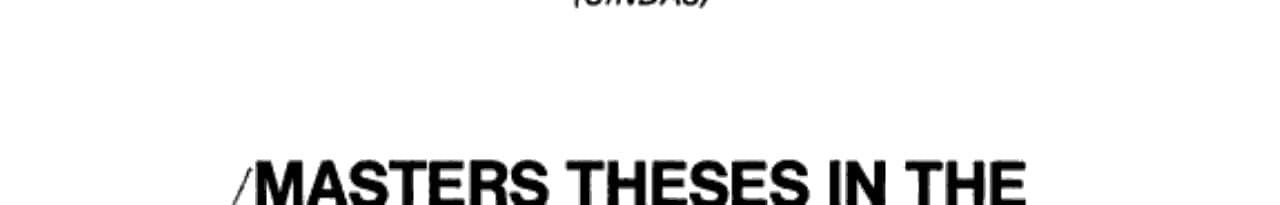 Masters Theses in the Pure and Applied Sciences Volume 20: Accepted by Colleges and Universities of the United States and Canada