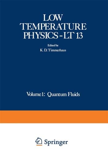 Low Temperature Physics-LT 13 Volume 1: Quantum Fluids