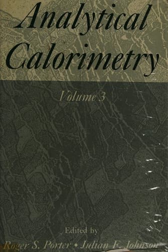 Analytical Calorimetry: Volume 3