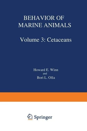 Behavior of Marine Animals (Volume 3: Cetaceans)