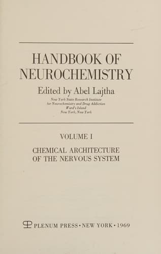 Chemical Architecture of the Nervous System
