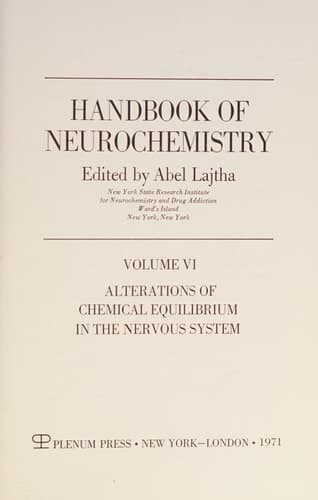 Metabolic Turnover in the Nervous System