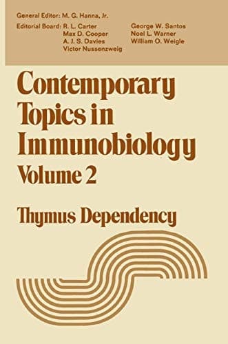 Contemporary Topics in Immunobiology Thymus Dependency