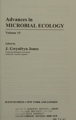 Advances in Microbial Ecology
