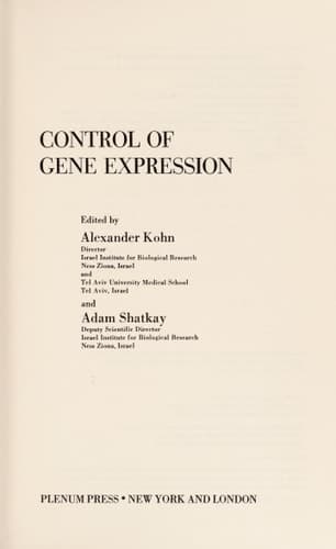 Control of Gene Expression
