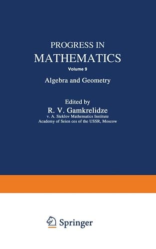 Progress in Mathematics Algebra and Geometry