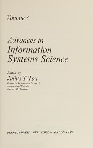 Advances in Information Systems Science Volume 2