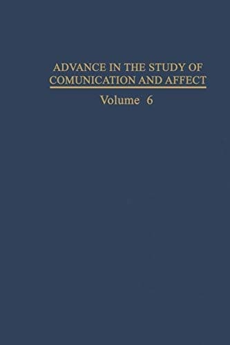 Assessment and Modification of Emotional Behavior (Advances in the Study of Communication and Affect)