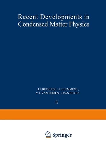 Recent Developments in Condensed Matter Physics Volume 4 • Low-Dimensional Systems, Phase Changes, and Experimental Techniques