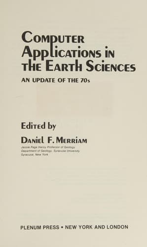 Computer Applications in the Earth Sciences An Update of the 70s