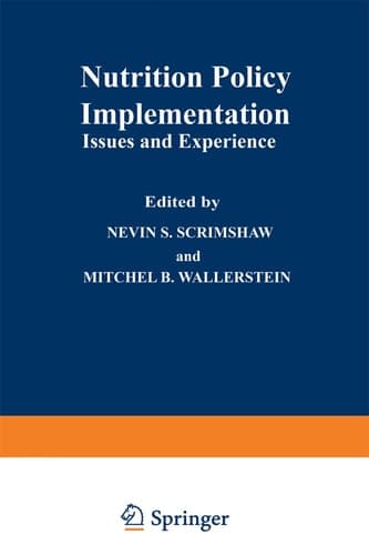Nutrition Policy Implementation Issues and Experience
