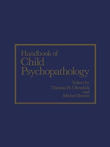 Handbook of Child Psychopathology