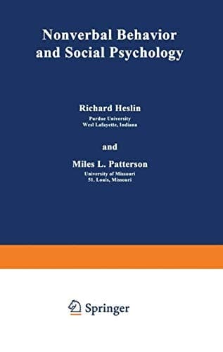 Nonverbal Behavior and Social Psychology (Perspectives in Social Psychology)