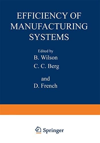 Efficiency of Manufacturing Systems (Nato Conference Series)