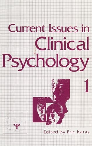 Current Issues in Clinical Psychology Volume 1