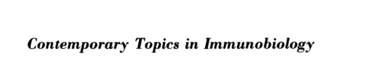 Immunobiology of Parasites and Parasitic Infections