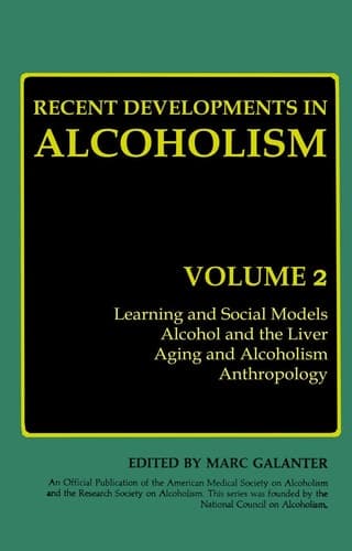 Recent Developments in Alcoholism Volume 2