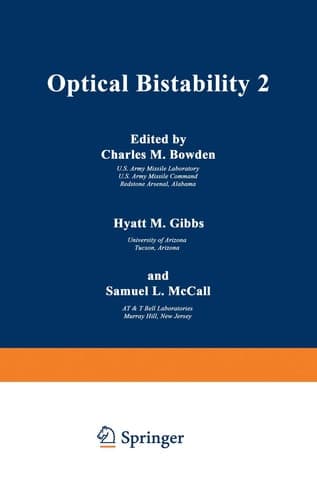Optical Bistability 2 (NATO Advanced Study Institute Series)